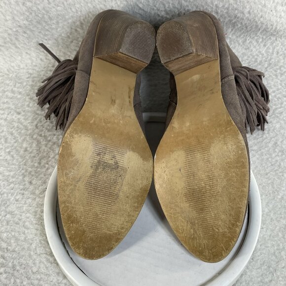 Steve Madden Ohio Suede Ankle Boots with Fringe Women's Size 9.5 - Picture 6 of 8